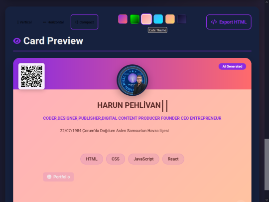 AI Profile Card Generator - 8